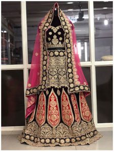 Buy 9000 Velvet Multicolor Bollywood Lehenga Choli