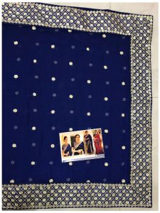 Sridevi Georgette Navy Blue Replica Saree