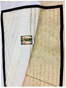 Shrenu Parikh Nylon Net Cream Replica Saree