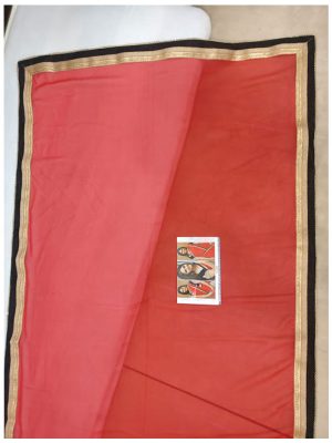 Buy Georgette With Silk Red Bollywood Replica Saree