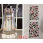 Buy Nylon Net Off White Replica Lehenga Choli