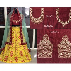 Buy Banglori Silk Multi color Replica Lehenga Choli