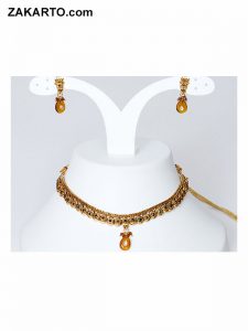 Golden Color Partyware Jewellery set