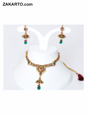 Turquoise Color Partyware Jewellery set