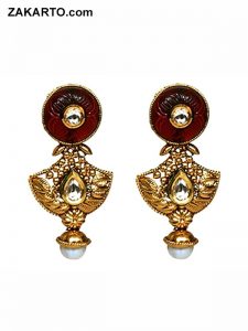 Party ware Traditional Gold polish Earrings