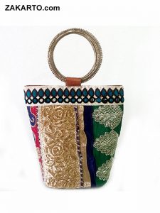 Patch Work Clutch with bangles