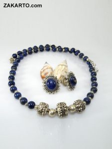 Lapiz Lazuli stone Unique Silver Set