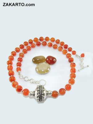 Orange color Bridal Jewellery set