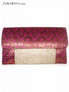 Maroon color Jute Braocade Box