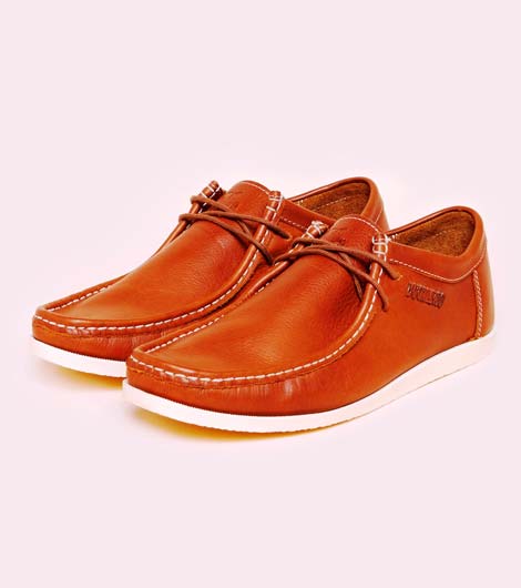 New Cory Tan Leather Casual Shoes