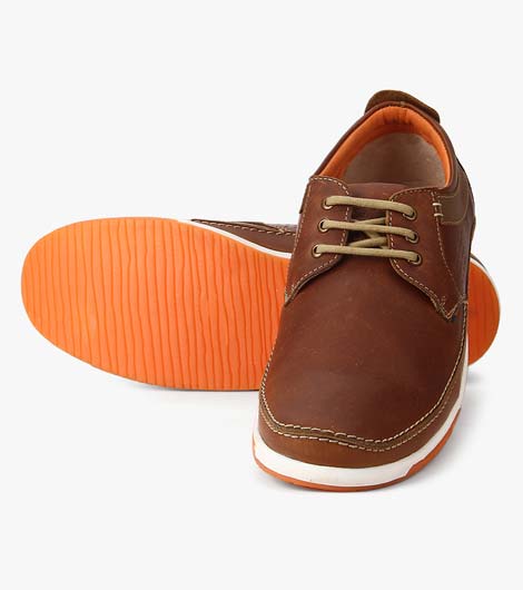 Trenton Brown Leather Casual Shoes