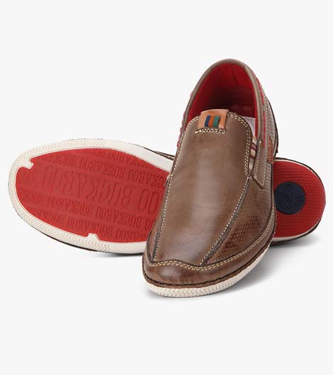 Dax Brown Triple Colour Tpr Leather Casual Shoes