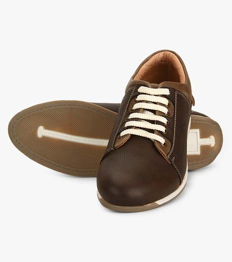 Raulo Brown Pu Casual Shoes
