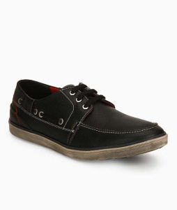 Jerico Black Pu Casual Shoes