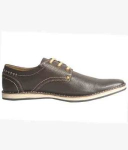 Roldanto Brown Leather Casual Shoes