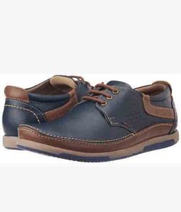 Nadal Blue Leather Casual Shoes