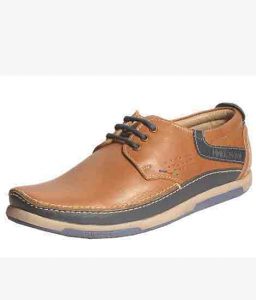 Nadal Tan Leather Casual Shoes