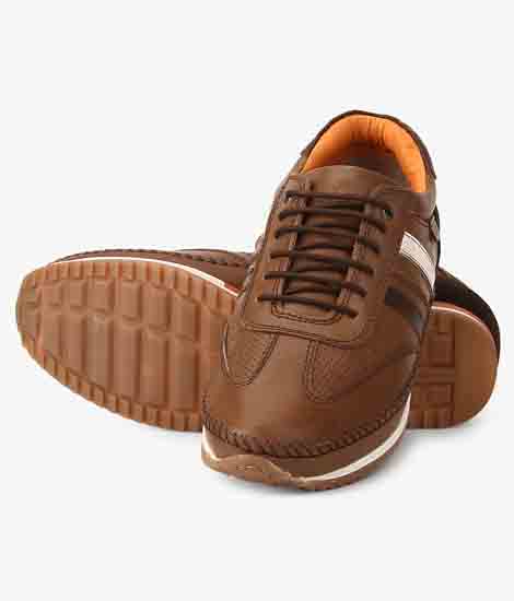 Montel Brown Leather Casual Shoes