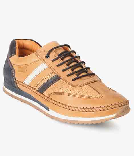 Montel Tan Leather Casual Shoes