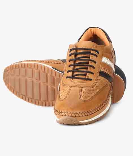 Montel Tan Leather Casual Shoes