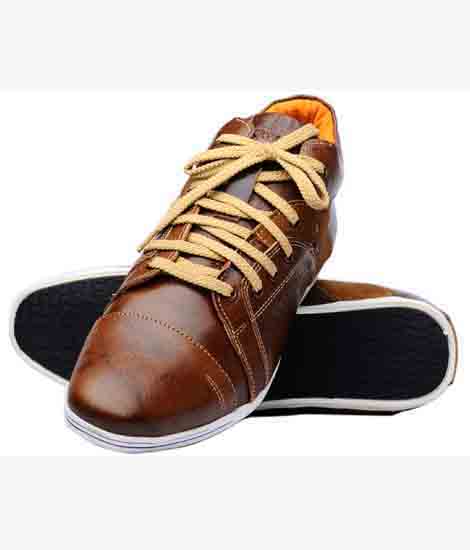 Jaylon Brown Leather Casual Shoes