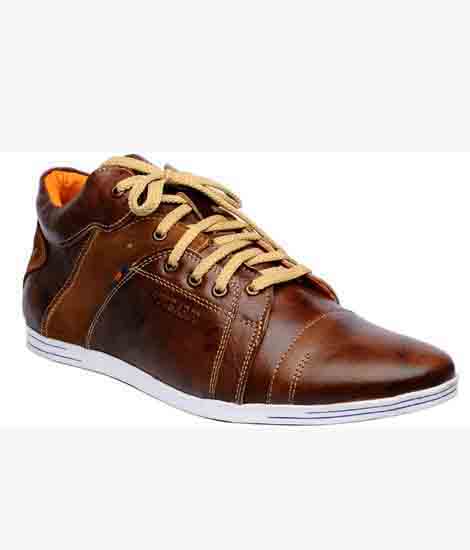 Jaylon Brown Leather Casual Shoes