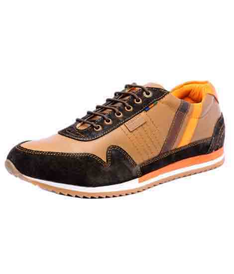 Kayden Brown Leather Casual Shoes