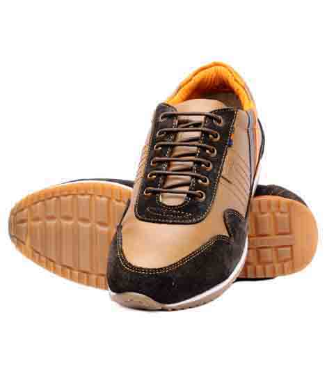 Kayden Brown Leather Casual Shoes