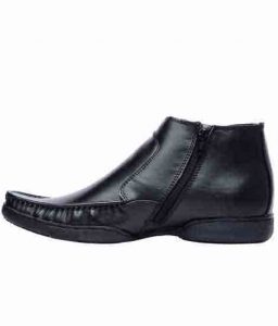Martino Black Leather Casual Shoes