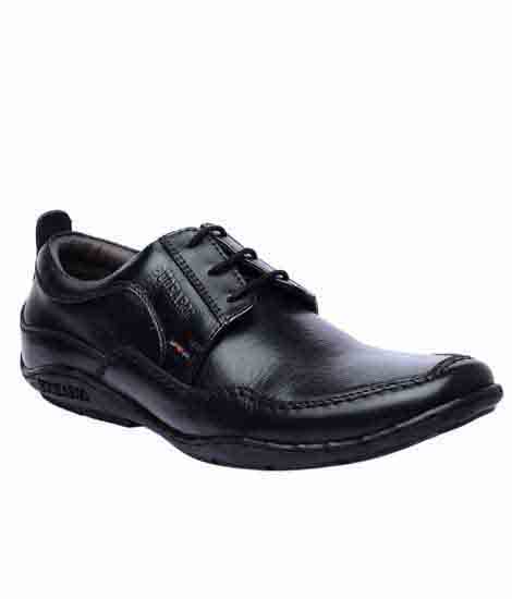 Orlin Black Leather Casual Shoes