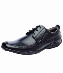 Orlin Black Leather Casual Shoes