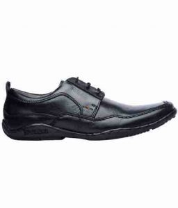 Orlin Black Leather Casual Shoes