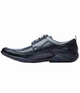 Orlin Black Leather Casual Shoes