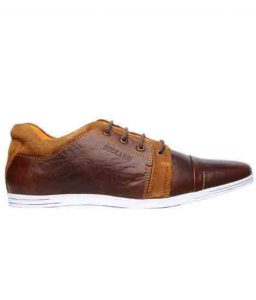 New Fraco Brown Leather Casual Shoes