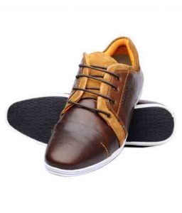 New Fraco Brown Leather Casual Shoes