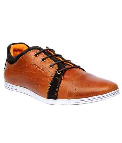 New Fraco Tan Leather Casual Shoes