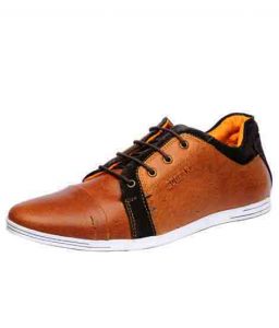 New Fraco Tan Leather Casual Shoes