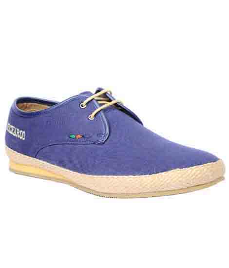 Natalio Blue Leather Casual Shoes