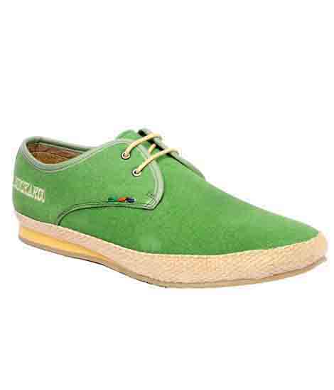 Natalio Green Leather Casual Shoes