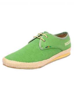 Natalio Green Leather Casual Shoes