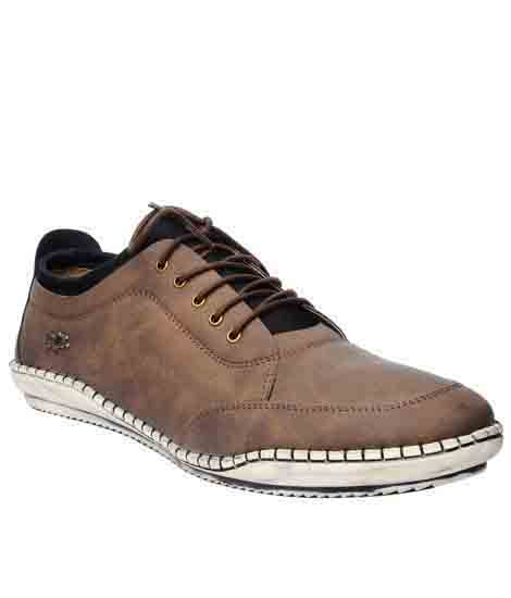 Tulio Brown Pu Casual Shoes