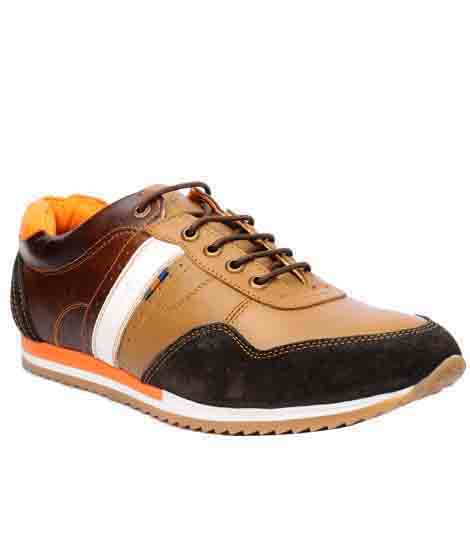 Stacy Brown Leather Casual Shoes