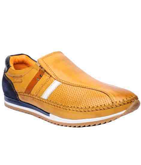 Nestor Tan Leather Casual Shoes