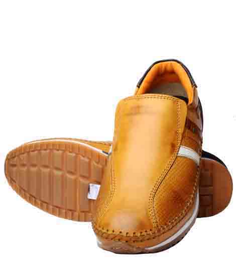 Nestor Tan Leather Casual Shoes