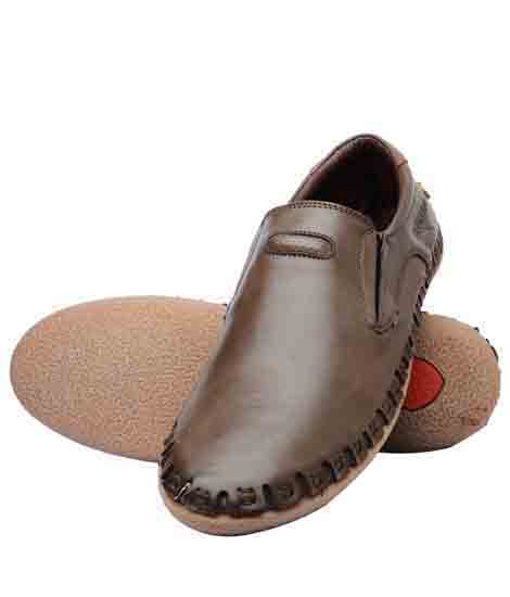 Rey Brown Leather Casual Shoes