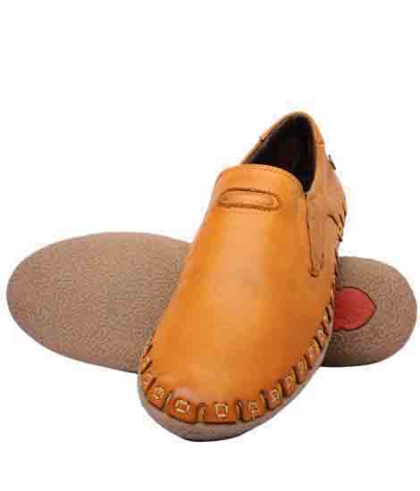 Rey Tan Leather Casual Shoes