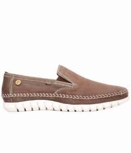 Calvino Brown Leather Casual Shoes