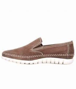 Calvino Brown Leather Casual Shoes