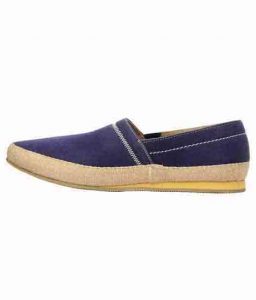 Urbano Blue Leather Casual Shoes
