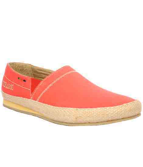Urbano Red Leather Casual Shoes
